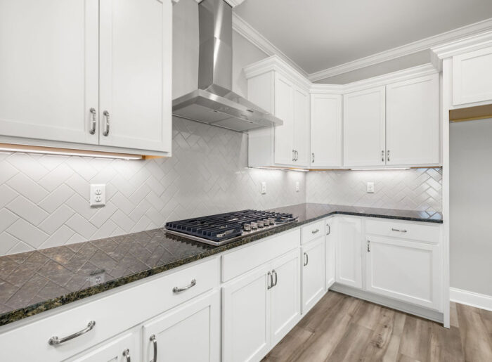Chef style kitchen in brand new home construction