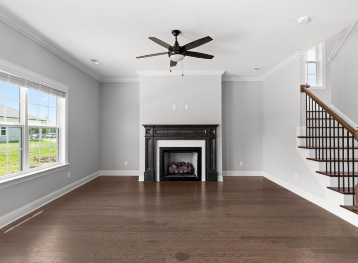 Fireplace details in Quick Move In Home