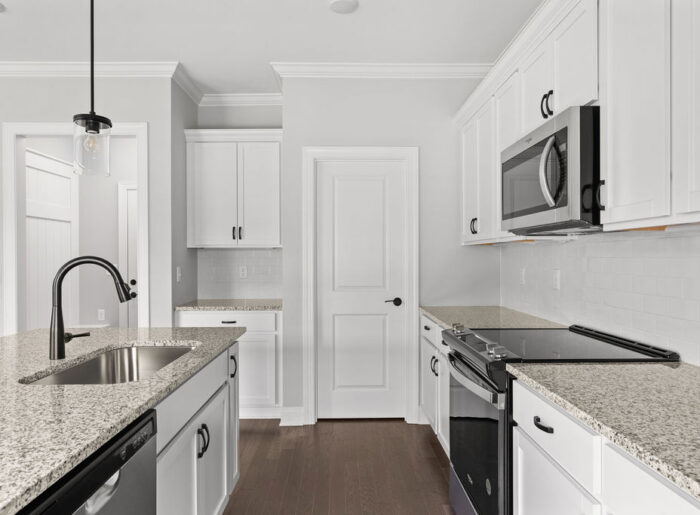 Custom finishes in new construction kitchen