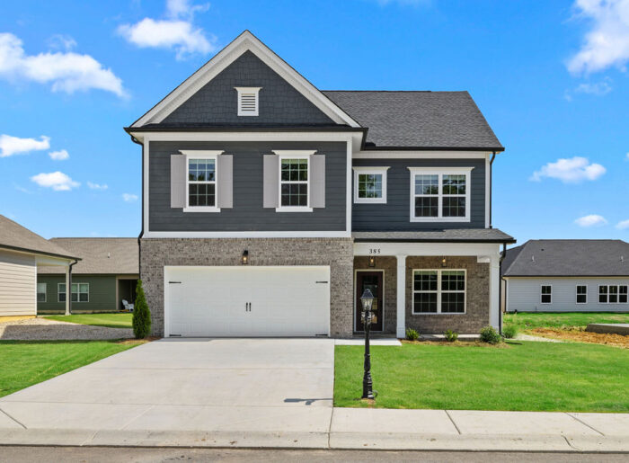Exterior new home construction Pratt