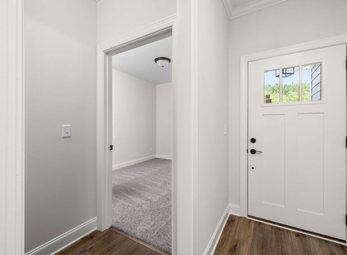 Interior entryway into single level designer townhome Chattanooga for sale