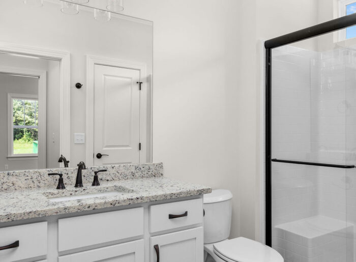 Full bathroom with designer finishes