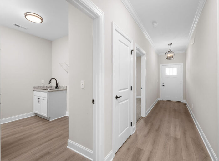 Entryway into new townhome