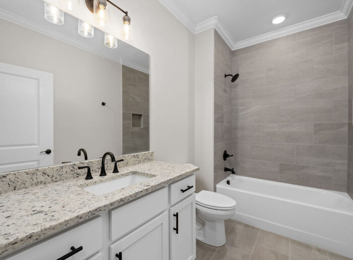Full bathroom with designer finishes