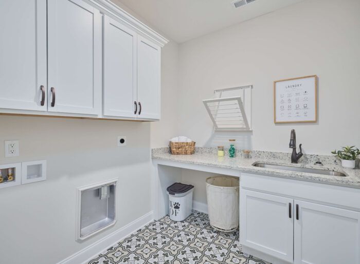 Spacious townhome laundry room