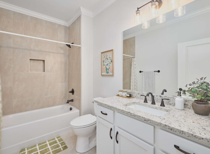 Full bath in new construction
