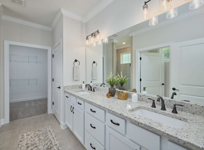 Master bath spa-inspired quick move-in home