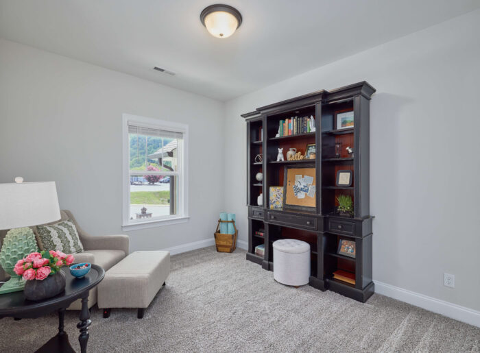 In home office space or guest room in new construction