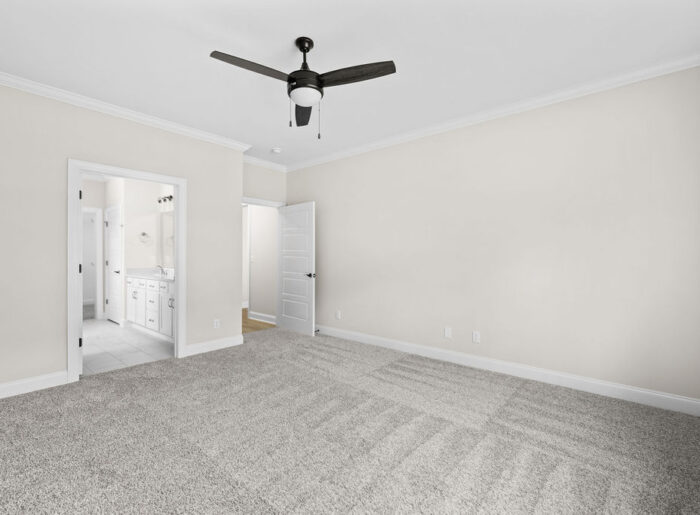 Primary suite oversized space and windows