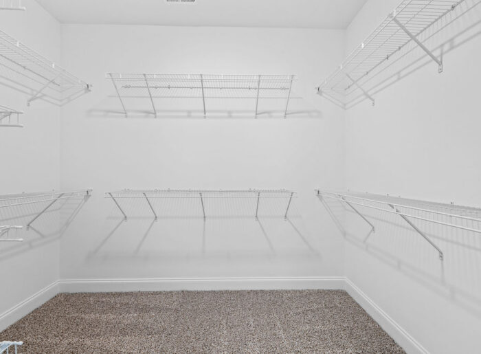 Lots of storage and walk in closet space
