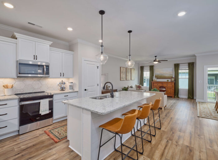 Spacious kitchen in new home construction Chattanooga