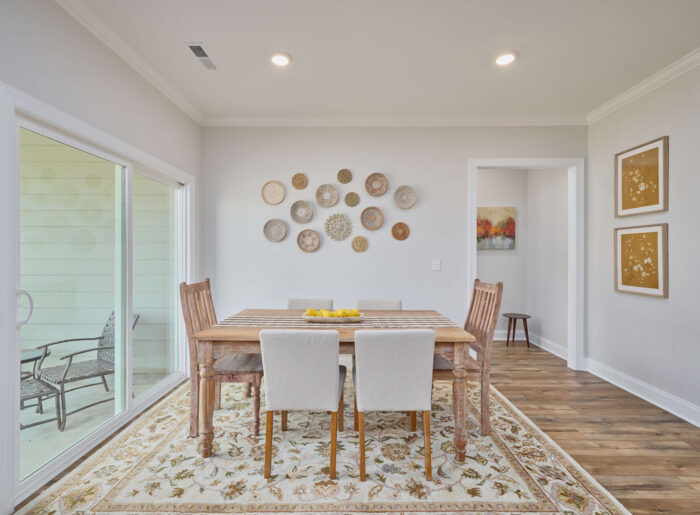 Dining room in new construction home Chattanooga