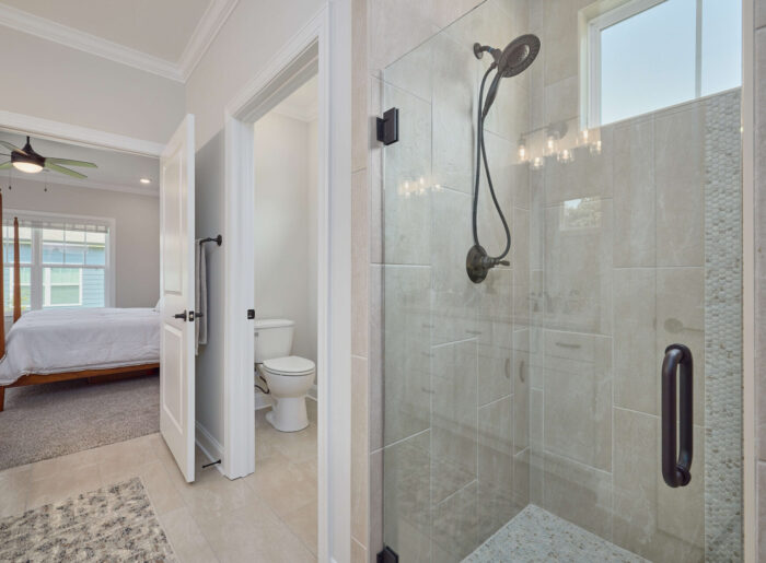 Spa-inspired master bathroom