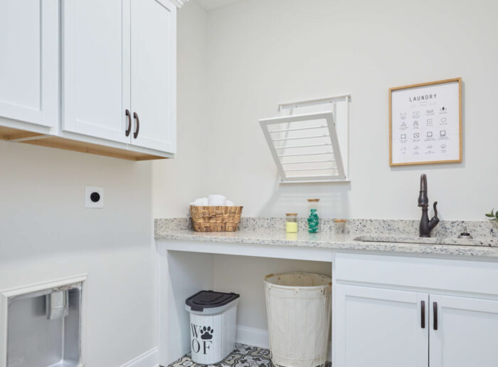 Designer laundry room new Pratt home