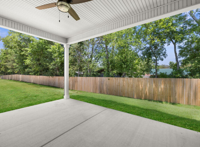 Backyard for family, friends and pets in new construction home Chattanooga