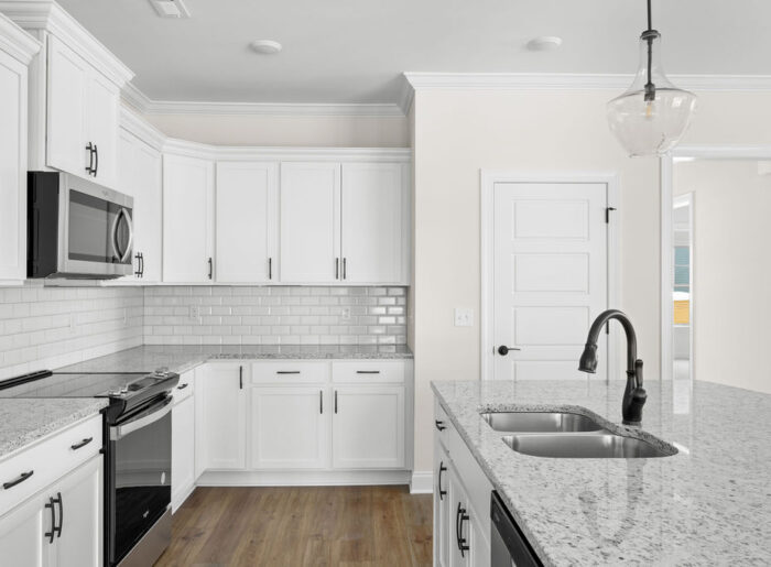 Open neutral kitchen new home move-in ready