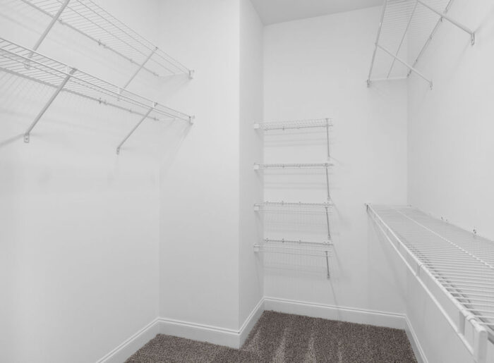 Walk in closet move-in ready