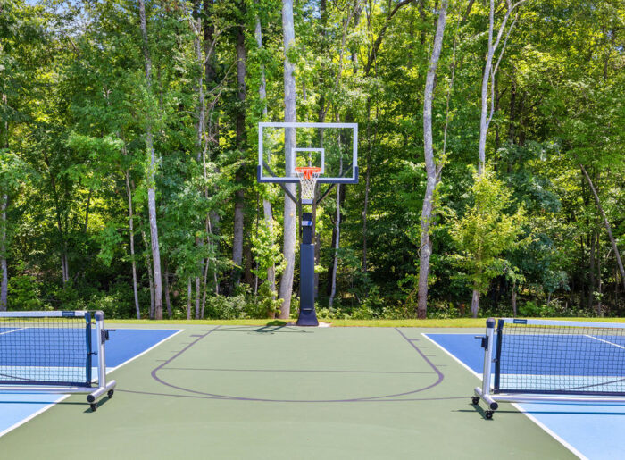 Sports courts in community amenities new construction homes Chattanooga