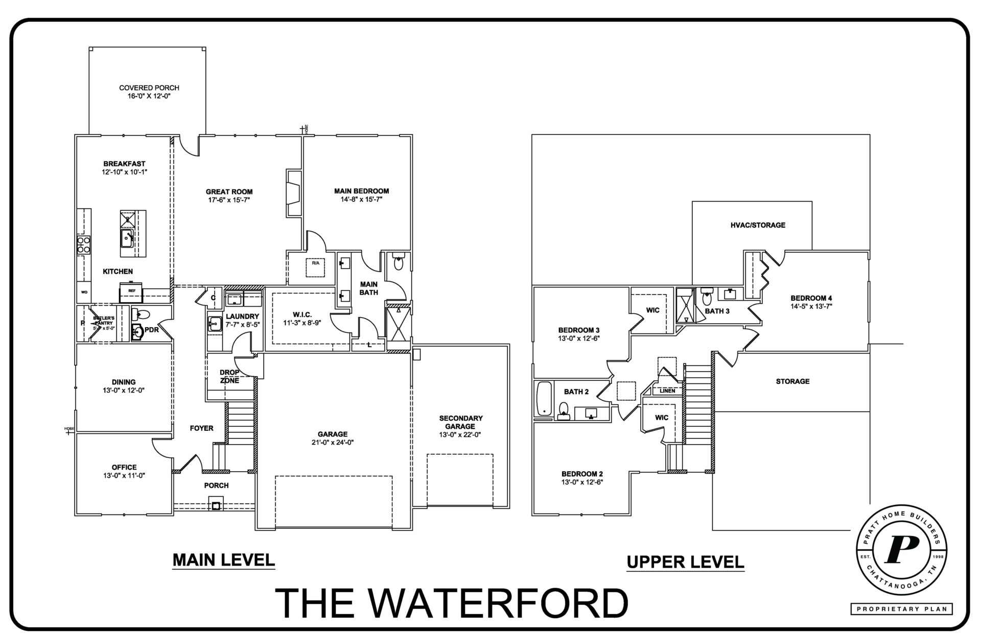 Floor plan for new construction home Chattanooga